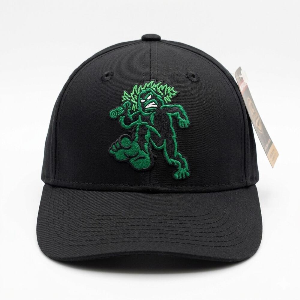 Eugene Emeralds MiLB OC Sports Sluggo Mascot Black Green Strapback Hat NWT